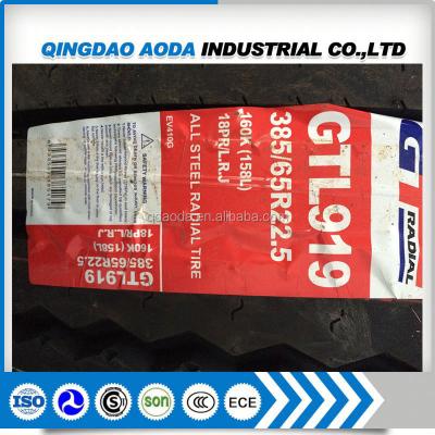 China GT BRAND TRUCK AND BUS Rubber TIRE GTL919 385/6522.5 for sale