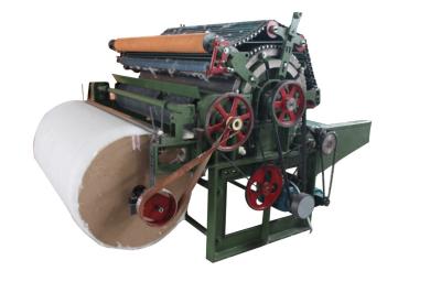 China Automatice PET Fiber Nonwoven Carding Machine For Spray - Bonded / Chemical Bonded for sale