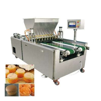 China Bakery High Productivity Automatic Cream Filling Cup Cake Custard Cake Making Machine for sale