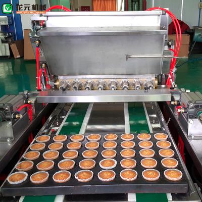 China Easy Operation HYDDJ-600 3-4 Tons/h High Efficiency Small Automatic Cake Making Machine Cupcake Muffin Sponge Depositor Machine for sale