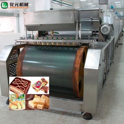 China 45 Years Experience HYQ-800 250kg/h Full Automatic Production Line Layer Cake Log Sponge Cake Making Machine Te koop