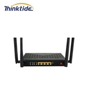 China EPON 4FE+2POTS+Wifi Wireless 2.5/5G gepon onu optical network unit FTTH single gigabit port modem for sale