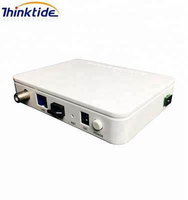 China FTTH GPON 1GE+CATV ONT ONU 1GE 1FE RF ONU WDM fiber router modem for sale