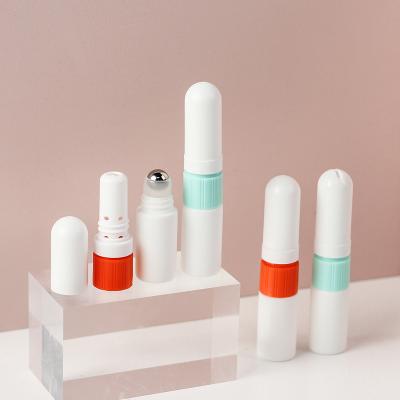 China New Design Household Products Double Head Inhaler Nose Inhaler Plastic Empty Nasal Tube With Cotton Wicks for sale