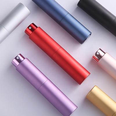 China Mini Personal Care Perfume Atomizer Spray Bottle Twist Up 8ml 10ml Refillable Perfume Atomizer for sale