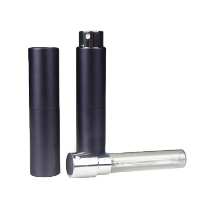 China Wholesale High Quality Empty Black Portable Travel Personal Care Refillable Perfume Aluminum Atomizer 3ml 5ml 8ml 8ml 10ml 12ml for sale