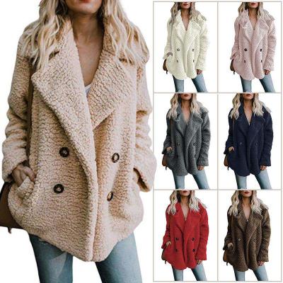 China Plus Size Viable Faux Fur Coat Outwear Fuzzy Fleece Open Front Women's Jackets Warm Winter for sale