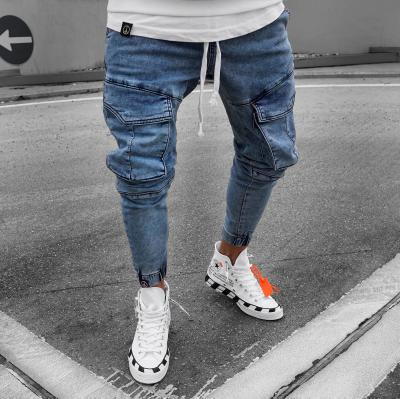 China Plus Size Teams Jeans Pants 2021 Fashion Washed Cargo Pants High Quality Denim Mens Jeans Pants For Men for sale