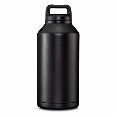 China Wholesale Custom Logo PORTABLE 64oz Leakproof Double Wall Stainless Steel Vacuum Insulated Large Capacity Bottle Beer Shaker Thermos for sale