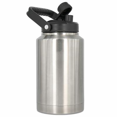 China PORTABLE One Gallon Vacuum Insulated Jug Stainless Steel Insulated Beer Shaker 128 oz Insulated Thermo Water Bottle Canteen for sale