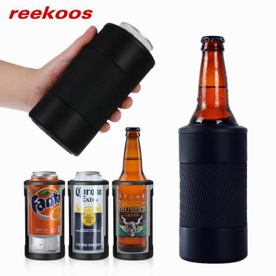 China Custom Viable Stainless Steel Slim Double Walled Vacuum Insulated Beer Can Cooler Holder Thermos For 12 Ounce Slim Cans for sale