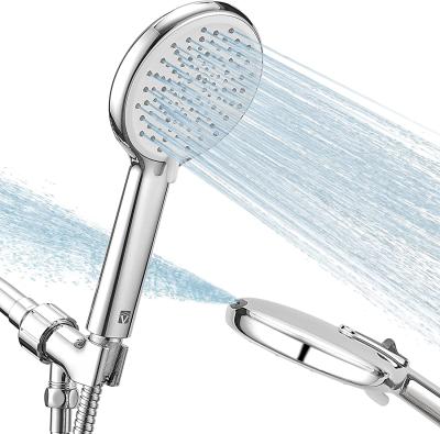 China Without Switch Amazon Inline High Pressure Hand Held Shower Head 4 Settings Work Super Shower Spray Clean Shower Head for sale