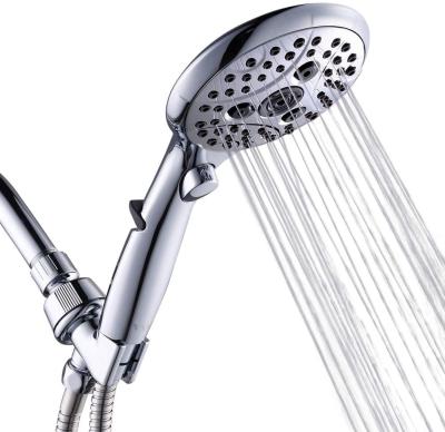 China Without Diverter US Amazon 6 Settings New High Pressure Handheld Shower Head With On Off Function for sale