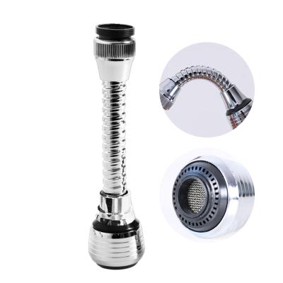 China Needle Free 360 ​​Rotate Swivel Faucet Aerator Anti Splash Bubbler Nozzle Filter Spout Water Saving Kitchen Shower Spray for sale