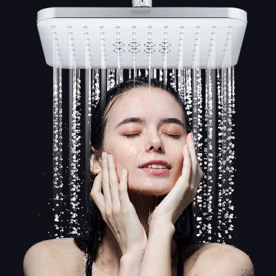 China Without Diverter Chrome /Black Bathroom Waterfall Finish Rain Shower Ceiling Mounted Showerhead Overhead Rainfall Shower Heads for sale