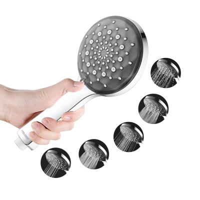 China Functional Without Diverter Leelongs Bathroom Universal 3 Plastic Chromed Shower Head Hand Held for sale