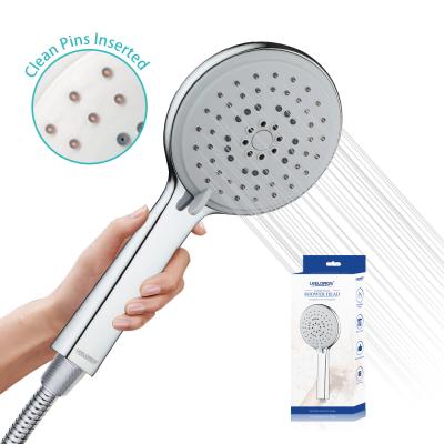 China Without Needle Leelongs 12cm Affordable Bubble Massage Spray 5 Functions Hand Shower Head With Clean Pins for sale