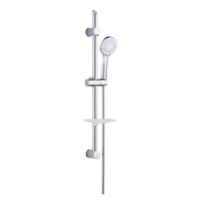 China Without Switch Leelongs 70CM Adjustable Bracket Stainless Steel Chrome Shower Sliding Bar Kit In Yuyao for sale