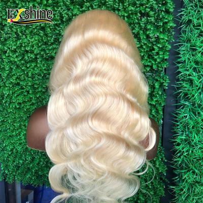 China Wholesale Real Brazilian Virgin Hair 100% Remy Full Body Wave Lace Wig With Baby Hair, Ombre Wig Hair 613 Full Lace Wig Vendors for sale