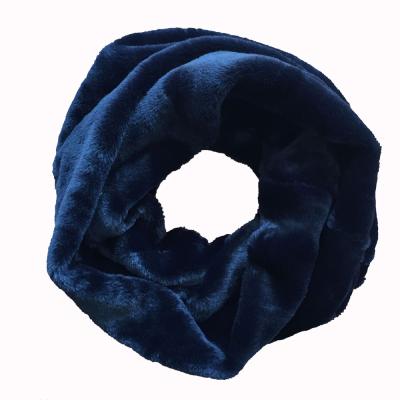 China Hot Sale Winter Fashion Design Artificial Wool Neck Snood Scarf for sale