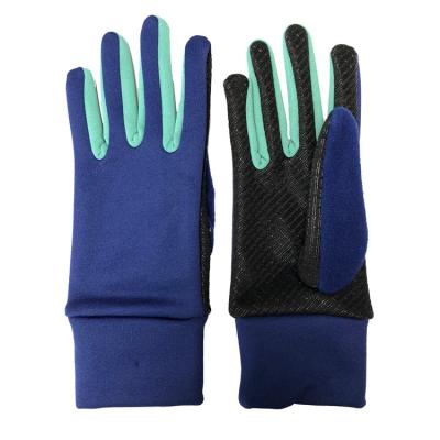 China Anti-pilling Breathable Winter Palm Silicon Material Printing Sport Glove for sale