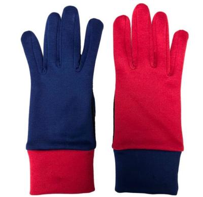 China Anti-pilling hot sale anti-slip polyester palm silicon printing material winter sport glove for sale