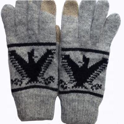 China High Quality Knitted Soft Touch Screen Iphone Touch Screen Wool Glove For Touch Screen for sale