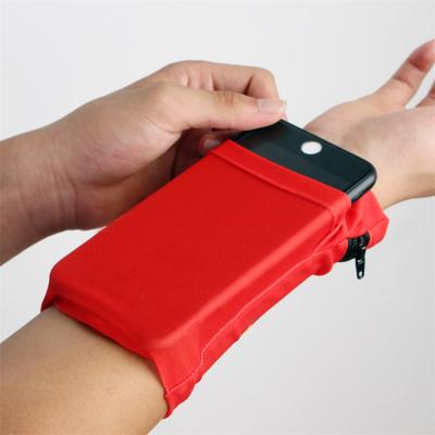 China For Running Mobile Phone Spandex Sports Wrist Filter Frames Wallet Pocket Armband Armband Filter Frame for sale