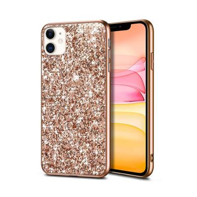 China Hot Selling Customized Phone Case For Samsung s21 Ultra Hard PC TPU Diamond Glitter Phone Case For iphone 12 Bumper Case for sale