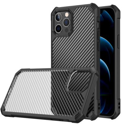 China Rugged Shockproof Shockproof Carbon Fiber PC TPU Snare Case For Phone Case For iPhone X/XS/XR/11/12 Back Covers for sale