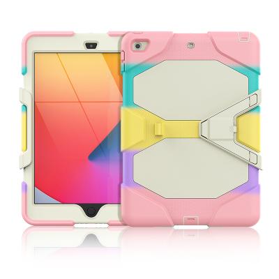 China 3 Layers Protective Case Impact Resistance Shockproof Silicone And Plastic Shell For iPad 8th Generation Case for sale