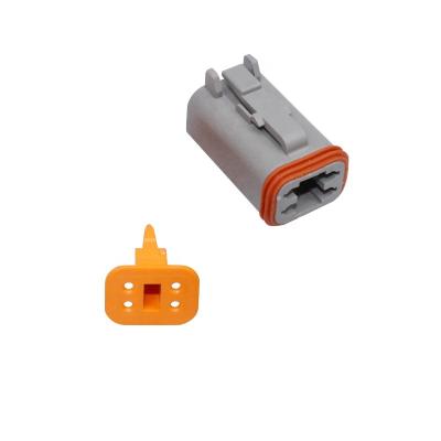 China High Temperature Resistor Power Housing Connector Dt04-3P Waterproof Cable Connector Ip68/DT04-2/3/4/6/8/12S for sale