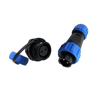 China PA66 2 3 4 5 6 Pin Ld20 Waterproof Electrical Connectors Cable Connector Waterproof For Electric Bike for sale