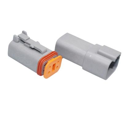 China Automotive 2P/3P/4P/6P/ 8P/12P Dt06-4S Male Female M8 Waterproof Connector For Automotive DT06-2/3/4/6/8/12S for sale