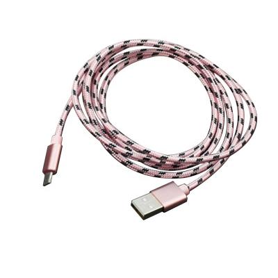 China MP3 / MP4 Player Pink Type C 1M 1.5M 2M 3M 5M Micro Data Fast Charging Usb Cable 3 Pin Charger With Usb Cable for sale