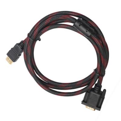 China COMPUTER Rs232 Db9 To Black Color Db25 Gold Plated DP Male To Wire To VGA Cable Male Cable for sale