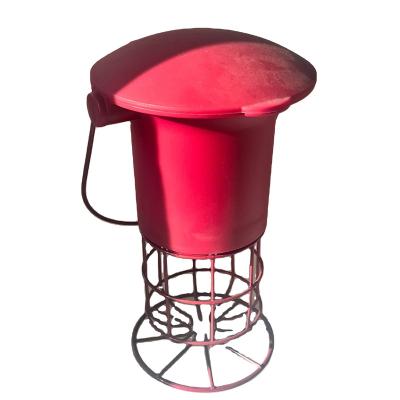 China Automatic Plastic Bird Feeder With Top Wild Flip Bird Feeder Holder / Handle for sale