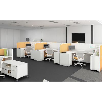 China Modular Combinations Office Furniture Office Workstation Office Desk 6 People Compartment for sale