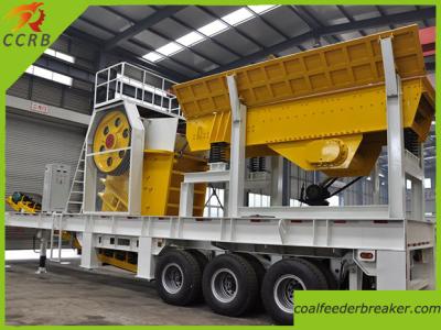 China Trailer Type Mobile Crushing Plant for sale