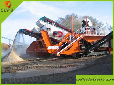 China Tracked Sandstone Portable Crushing Plant for sale