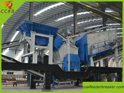 China Trailer Type Mobile Impact Crusher for sale