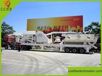 China Trailer Type Combination Mobile Crusher for sale