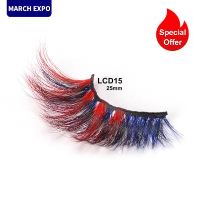 China Seller's Wholesale 25mm False Eyelashes Natural Color False Eyelashes Silk Loop Eyelashes, False 3d Mink Eyelashes for sale