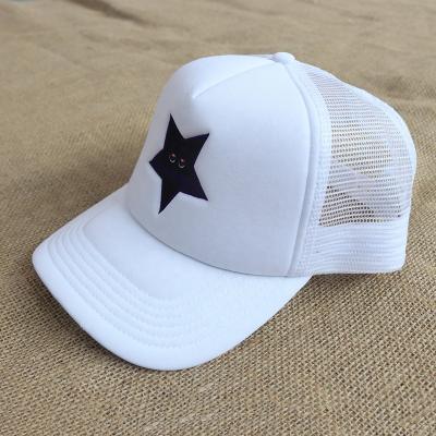 China JOINT New Trend Customized Custom Embroidery 5 Panel Foam Color Flat Trucker Cap Outdoor Hat With Star Logo for sale