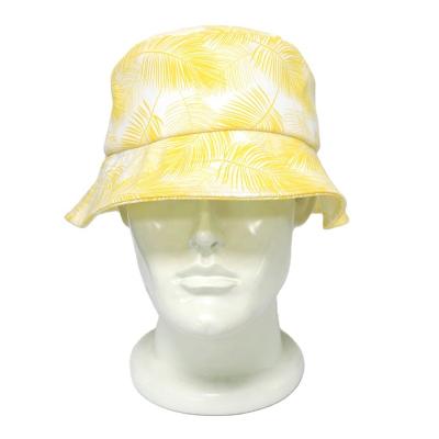 China Ready To Ship Ready To Ship Bucket Hat Made In Cotton With Floral Hawaii Pattern Ladies Headwear Travel Leisure Hat One Size Fits Most for sale