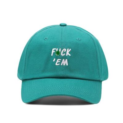 China Stain Supply Brand Quality 6 Common Panel Embroidered Dad Hat Cap,Summer Beach Sport Women Girls Outdoor Dad Hats for sale