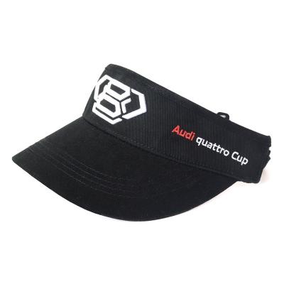 China Common Small MOQ Customized Custom Embroidery Logo Sports Athletics Visors Cotton Sweatband High Quality Cotton Fabric for sale