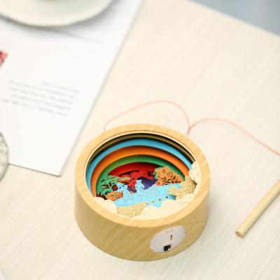 China China Light Box Unique Decor USB Paper Cut Smart Cup Led 3d Light Up Box Ideas Gift for sale