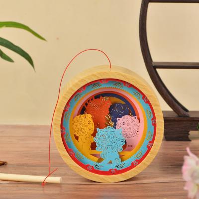 China Handmade Tourist Souvenir Chinese Paper Art Craft Paper Carving Lamp China Paper Lamps for sale