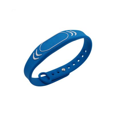 China 125Khz Silicon Rfid Waterproof / Waterproof Wristband For Access Control System TK4100 Rfid Wristband for sale